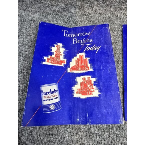 Pure Oil Company Advertising Car Dealer Brochure Catalog 40s 50s Tomorrow Today - Picture 4 of 9